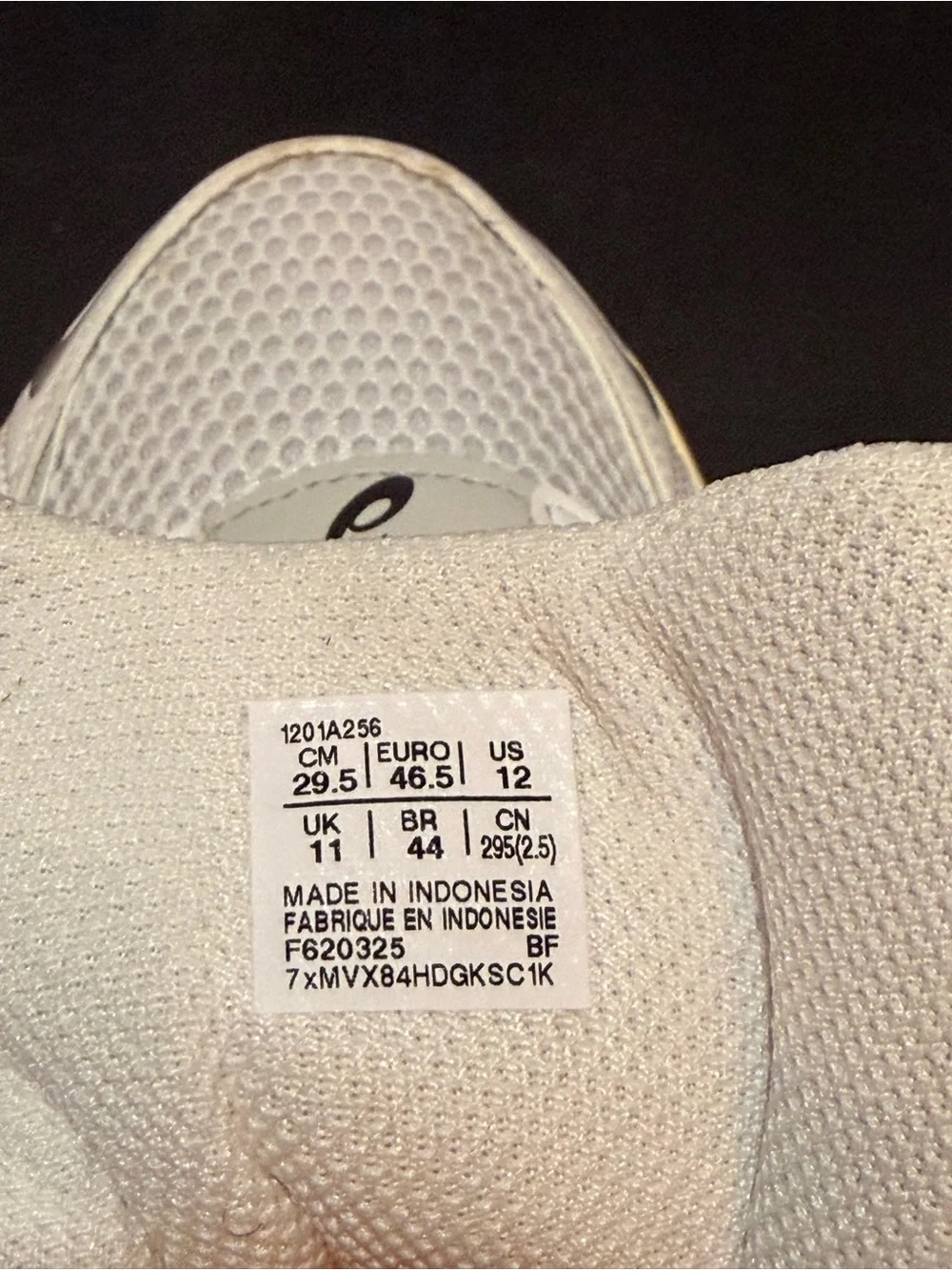 Asics breathable mesh
